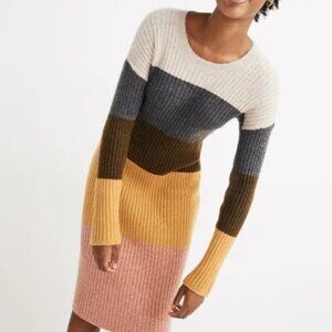 Super Soft Madewell Knit Sweater Midi Pullover Dress (contains wool)